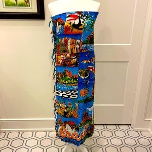 WAMP Sarong - Beach Coverup - From Brazil - NWT